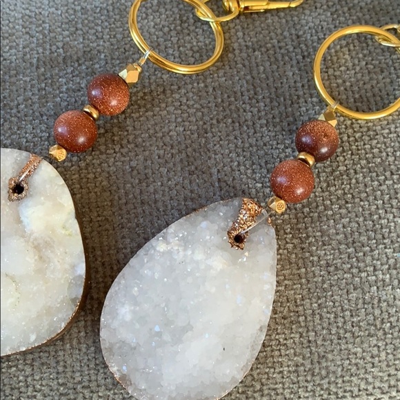 💕HP💕Druzy stone keychain - Picture 6 of 10